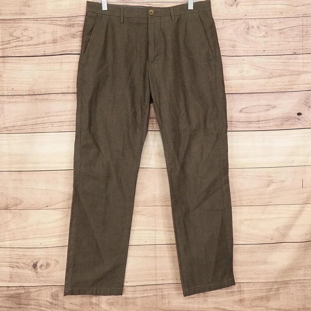 Banana Republic Kentfield Chino Pants Mens 32x30 Brown Regular Fit Cotton